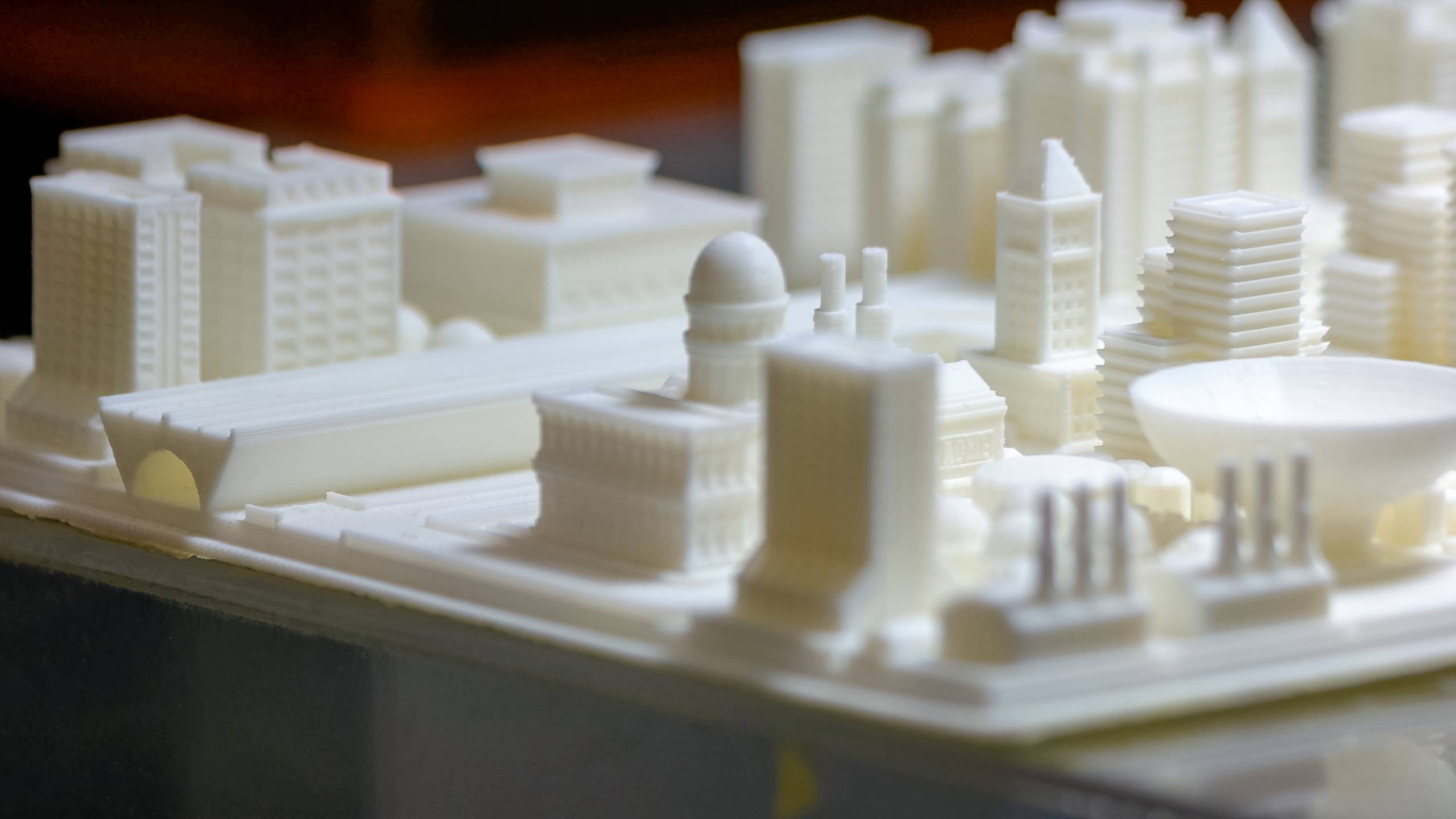 Stadt- und Architekturmodell aus dem 3D-Druck